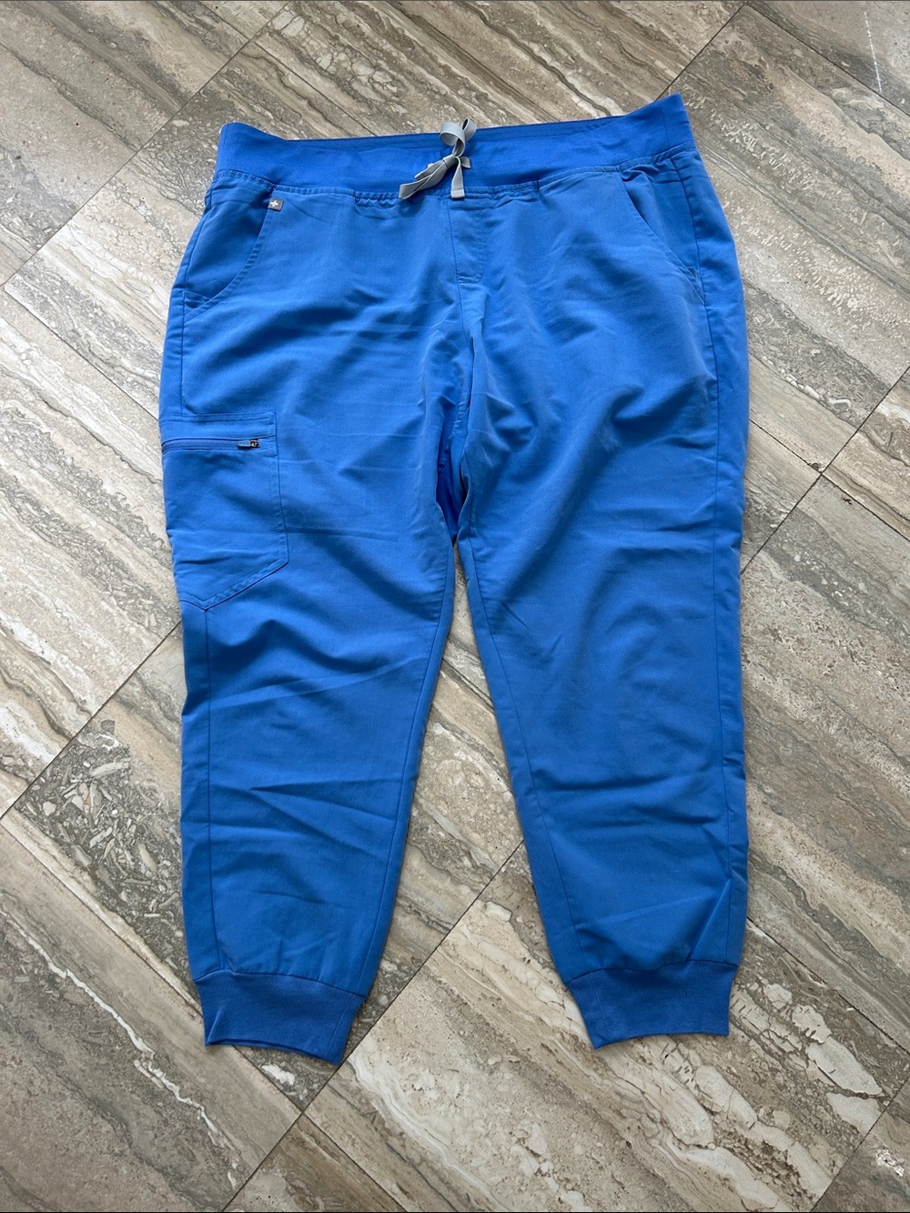 Figs women’s Zamora Jogger Scrub Pant ceil blue size XL petite